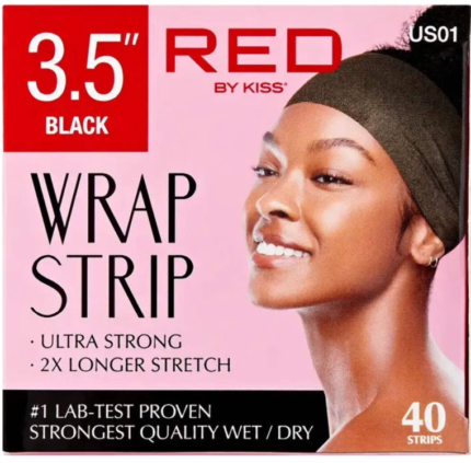 Red by Kiss Wrap Strips ( Black)