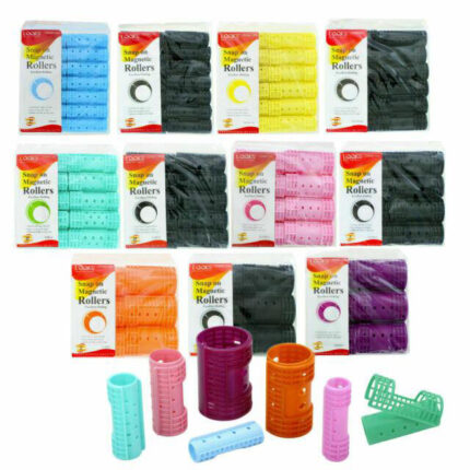 Annie Snap-On Magnetic Rollers Size X-Jumbo 6ct Purple